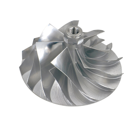 Roue/turbine de turbine en aluminium
